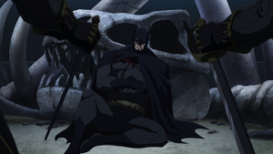 Batman plusieurs fois malmené dans le film